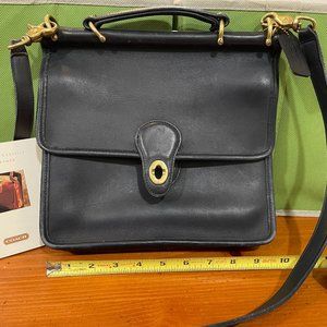 Vintage Coach Willis Crossbody/Top Handle Bag in Black